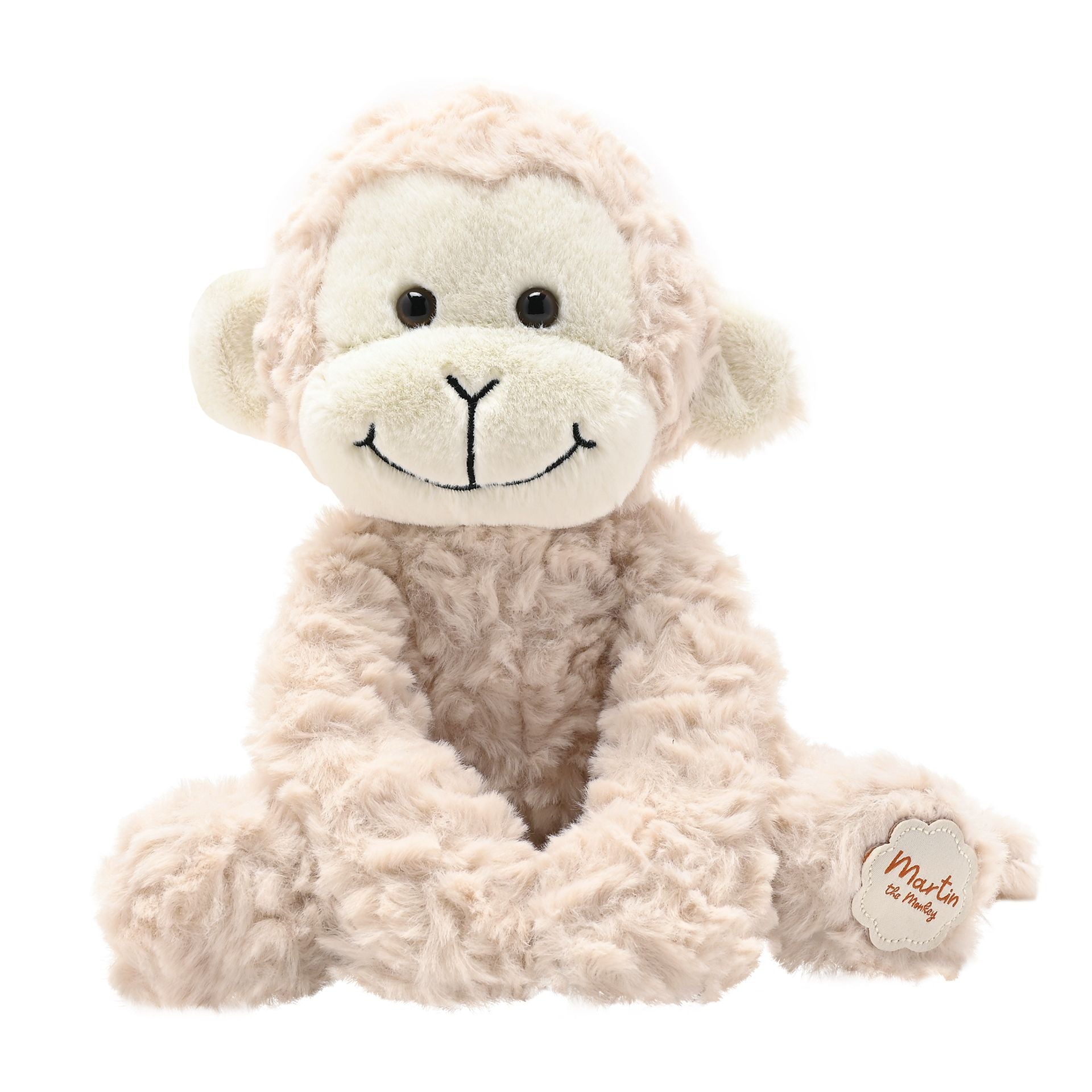Martin The Plush Sitting Light Brown Monkey 22 cm