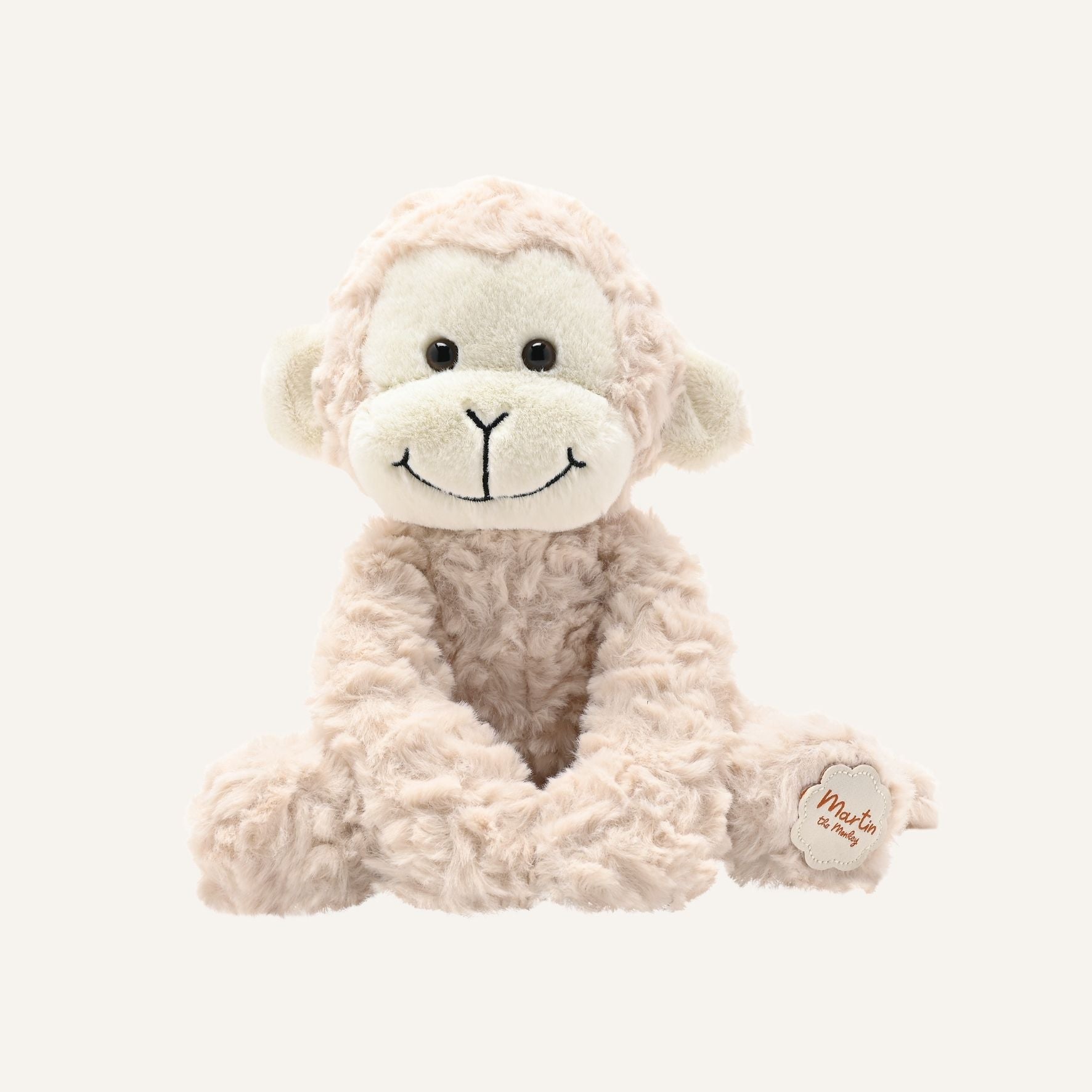 Martin The Plush Sitting Light Brown Monkey 22 cm