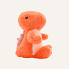 Daphne The Plush Sitting Orange Dinosaur 21 cm