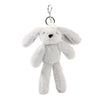 Theo The Plush Grey Bunny Keyring