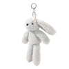 Theo The Plush Grey Bunny Keyring