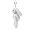 Theo The Plush Grey Bunny Keyring