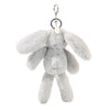 Theo The Plush Grey Bunny Keyring