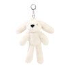 Talia The Plush Cream Bunny Keyring