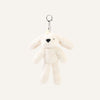 Talia The Plush Cream Bunny Keyring
