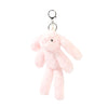 Katie The Plush Light Pink Bunny Keyring