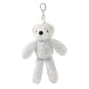 Ste The Plush Light Grey Bear Keyring