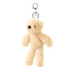 Hudson The Plush Light Brown Bear Keyring
