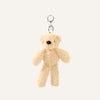 Hudson The Plush Light Brown Bear Keyring