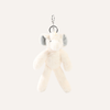 Ellie The Plush Cream Elephant Keyring