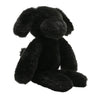 Monty The Plush Long Leg Black Puppy 30cm