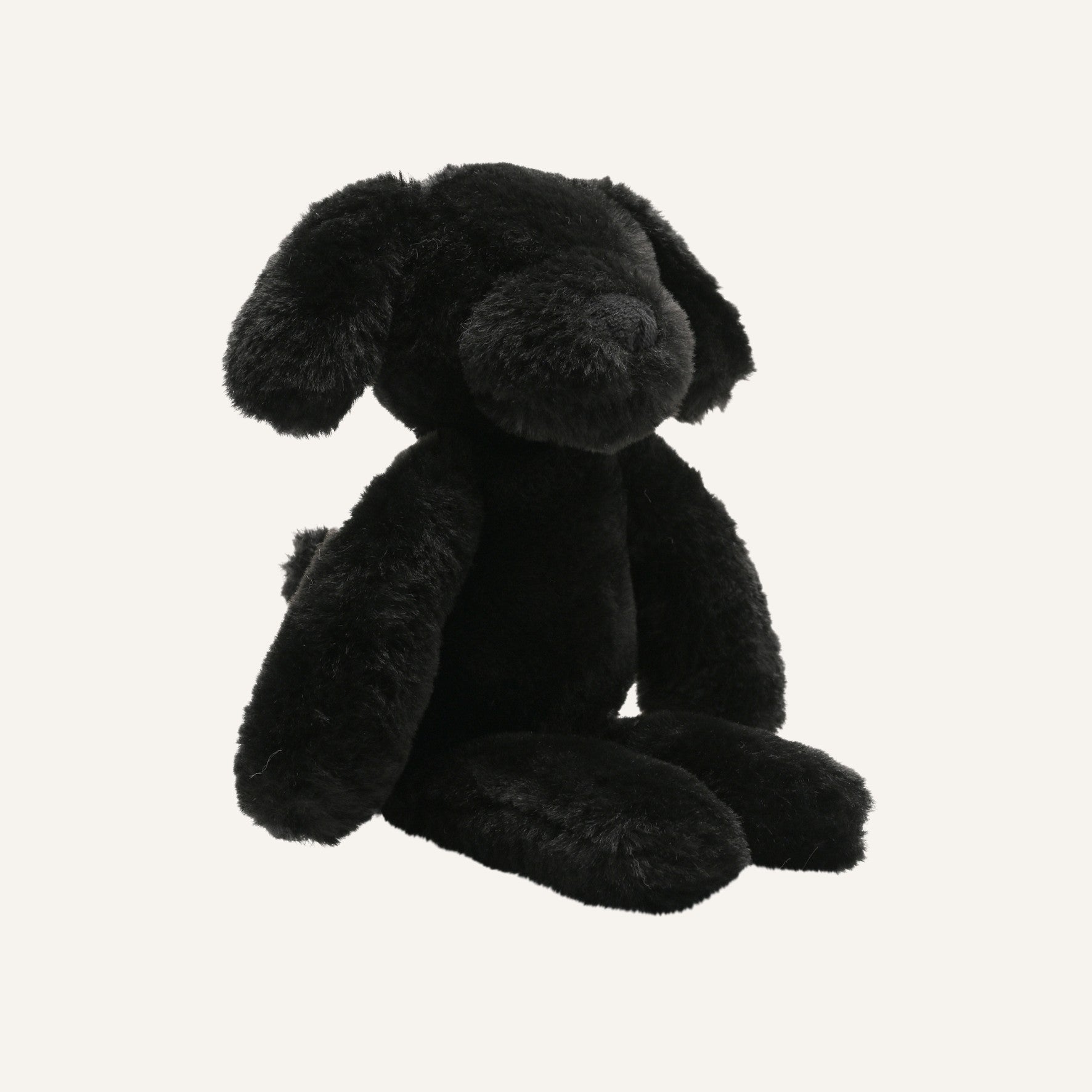 Monty The Plush Long Leg Black Puppy 30cm