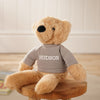 Personalised Hudson the Bear Softie with Embroidered Jumper