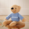 Personalised Hudson the Bear Softie with Embroidered Jumper