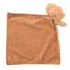 Softies Baby Comforter - Hudson Bear - Light Brown Two Side Short Plush 27cm x 27cm