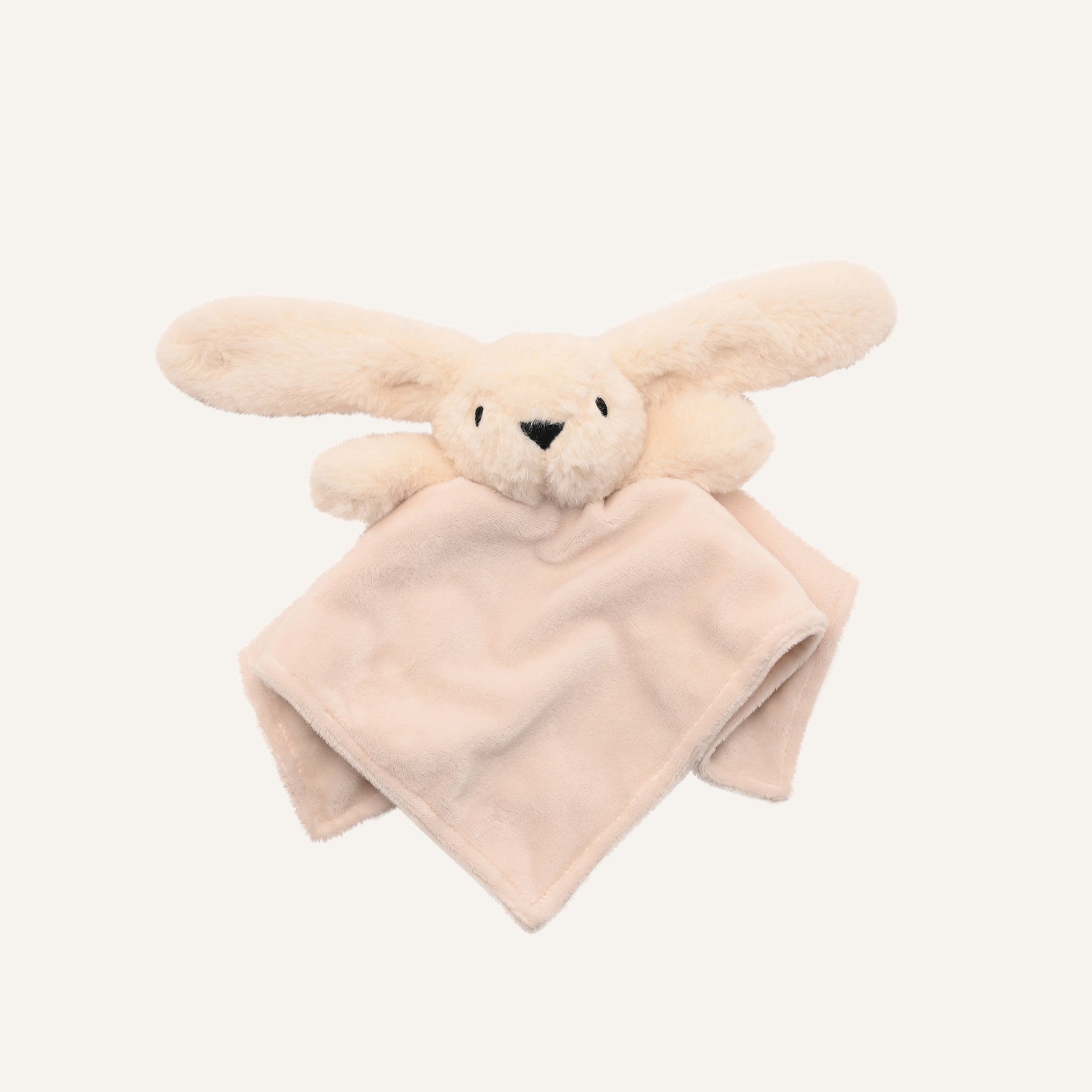 Softies Baby Comforter - Talia - White Two Side Short Plush 27cm x 27cm