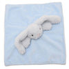 Softies Baby Comforter - Sunny Bunny- Blue Two Side Short Plush 27cm x 27cm