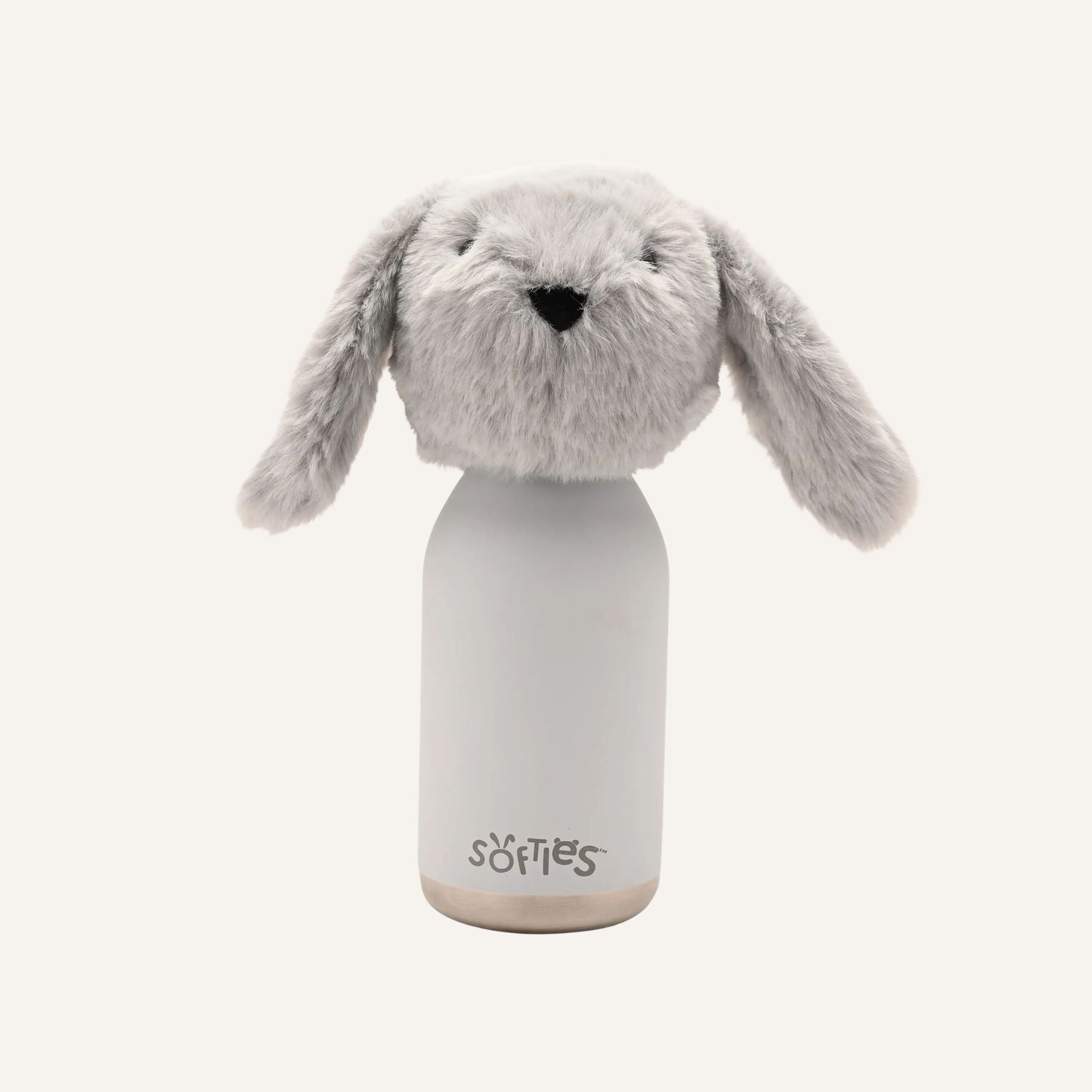 Theo The Plush Bunny Grey Stainless Steel Water Bottle 23cm / 500ml