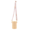 Softies Silicone Water Bottle Bag with Charm Holes and Fabric Clip on Carry Strap