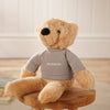 Personalised Hudson the Bear Softie with Embroidered Jumper