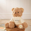 Personalised William the Teddy Bear Softie with Embroidered Jumper